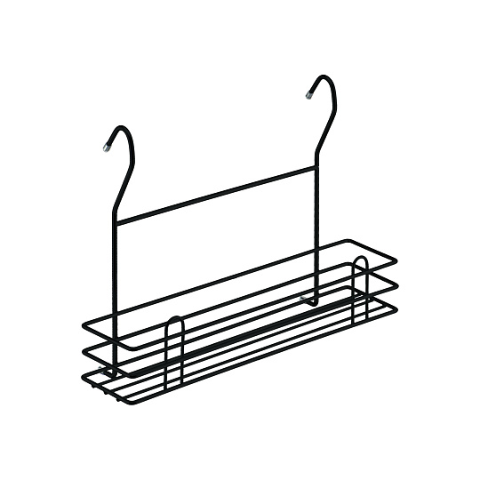 Полка для специй тип-II, 355х110х250мм, черный матовый