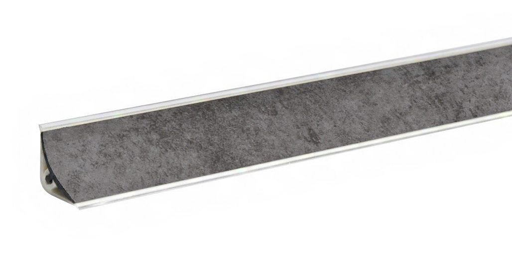 Плинтус LB-15, бетон, L=3000мм, 13,4х13,4мм (605)/15