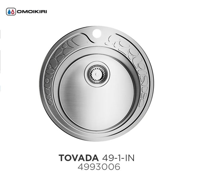 Мойка Tovada 49-IN, нержавеющая сталь, нержавеющая сталь