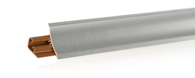 Плинтус LB-23, L=3000мм, алюминий серебристый (605, 611, 6091, 6020)/15