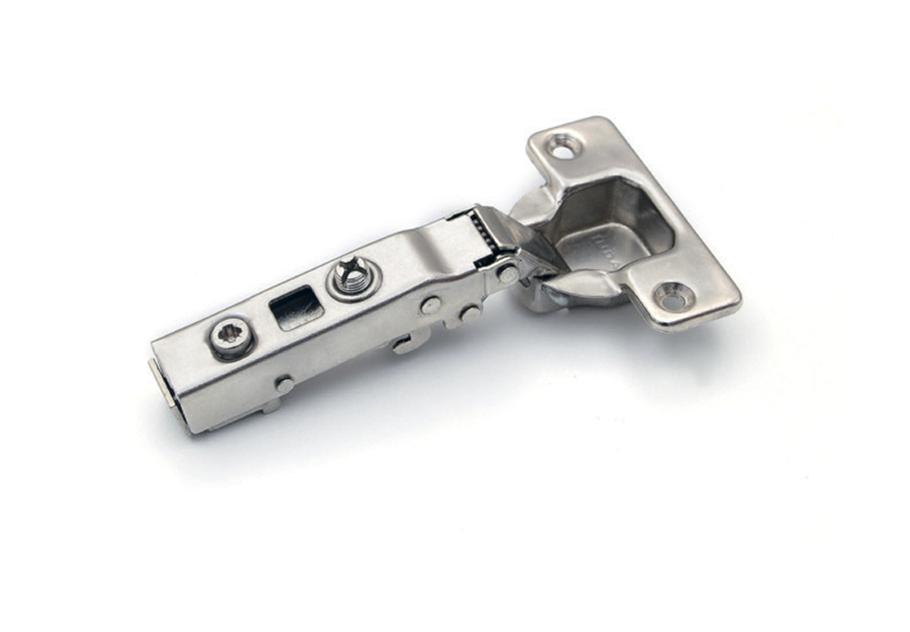 Петля накладная 110* Indamatic hinges, с доводчиком, без планки, d=35мм, крепл чашки 52мм, никель