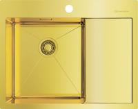 Мойка Akisame 65-LG-L, нержавеющая сталь, светлое золото