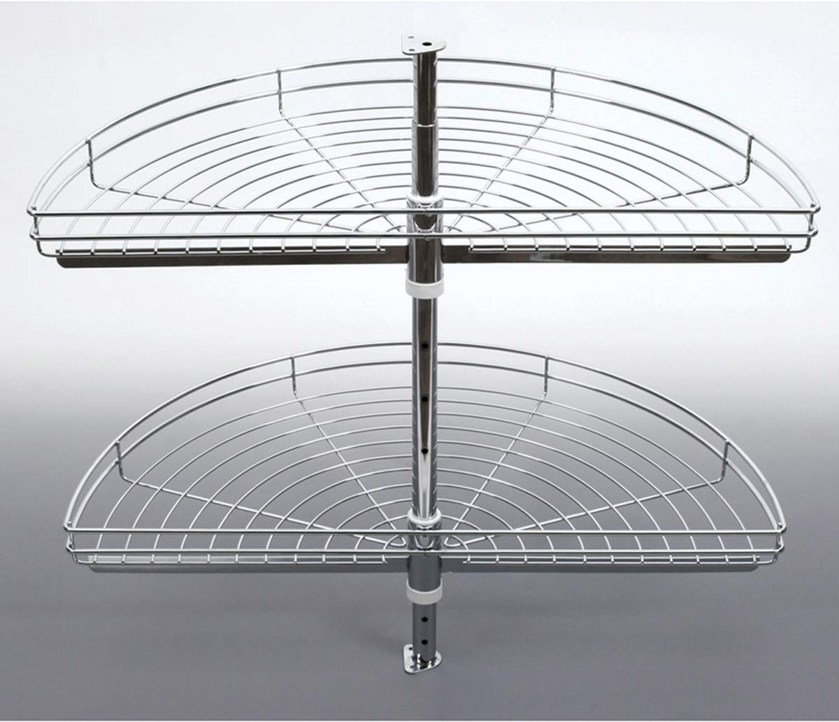 Выкатная карусель 1/2 в угловой шкаф, d=685мм, хром