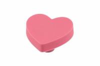 Ручка UM-HEART-RZ, 41х41х27мм, резина, розовый, "сердце", GTV
