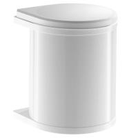 Контейнер для мусора Mono c крышкой, 15л, 360х304х457мм, в шкаф 400мм, сталь, белый