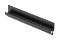 Ручка врезная "L", L=3500мм, металл, черный матовый, GTV