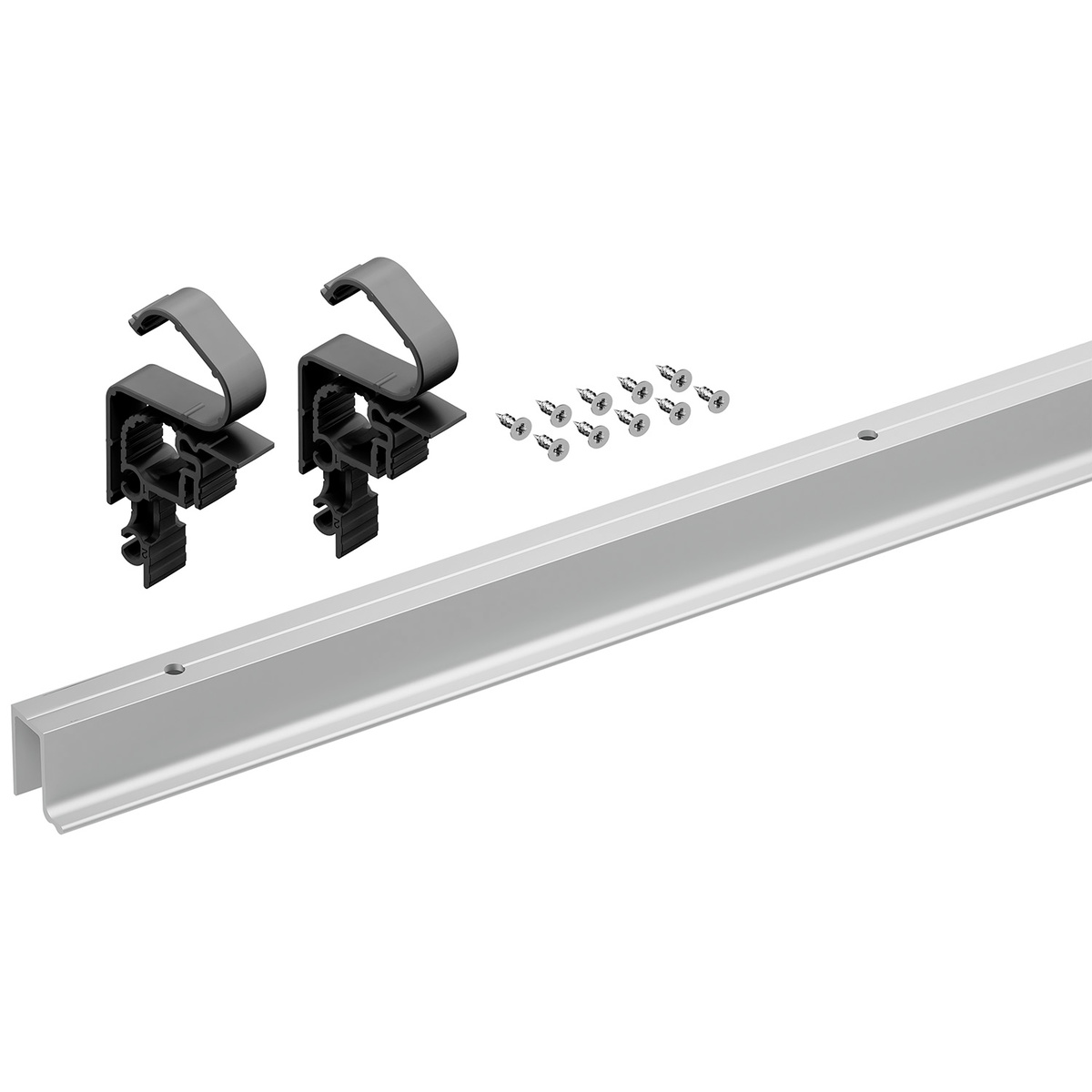 Комплект профилей WingLine L light, L=1200мм, без ниж. напр. проф, с перфорацией, алюминий анод.