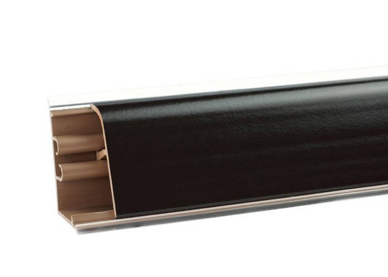 Плинтус LB-38, L=3000мм, черный матовый (459)/20