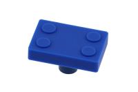 Ручка UM-BLOCK-NB, 45х30х25мм, резина, синий, "лего", GTV