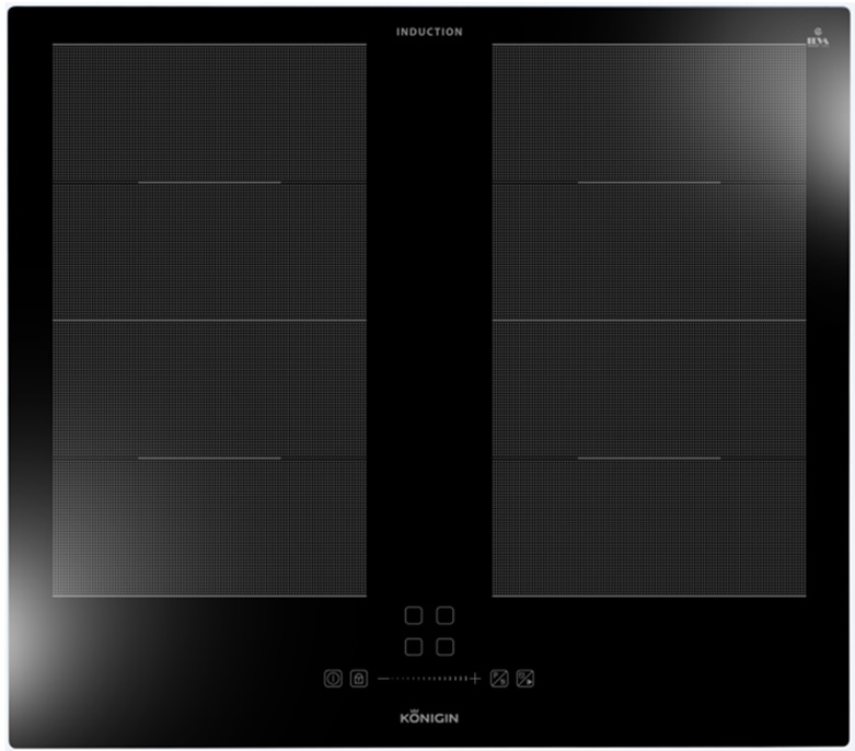 Варочная панель индукционная Lacerta I604 SB2BK, 60 см, стеклокерамика, черный, Konigin