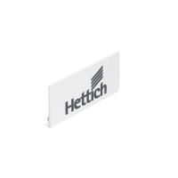 Заглушка на боковину AvanTech YOU, с логотипом Hettich, пластик, белый
