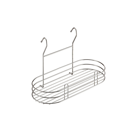 Полка овальная, 405х185х250мм, хром/8
