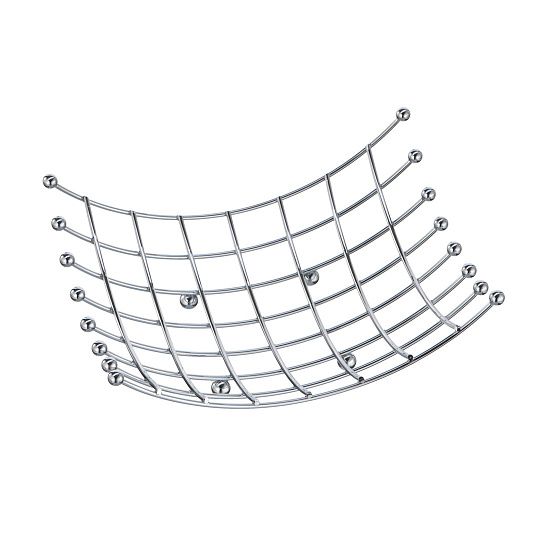 Корзина для фруктов, 240х185х95мм, хром