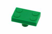 Ручка UM-BLOCK-ZL, 45х30х25мм, резина, зеленый, "лего", GTV