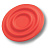 Ручка-кнопка, 440025ST09, d=70мм, пластик, покрытие soft-touch, красный, "Круг"