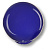 Ручка-кнопка, 626AZ1, d=29мм, пластик, синий глянцевый, "Шар"