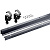 Комплект профилей WingLine L light, L=1200мм, с ниж. напр. проф, с перфорацией, антрацит