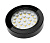 Светильник накладной/врезной VASCO, Ø64, 24 диода, 1,7W/12V, IP20, miniAMP, 3000K, пластик, черный