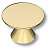 Ручка-кнопка, 2880-100, d=60мм, металл, глянцевое золото