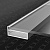 MZ09 Алюминиевый профиль для стекла, 21х45мм, L=2500мм, серебро
