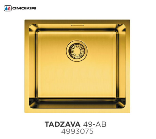 Мойка Tadzava 49-U/I-AB, нержавеющая сталь, латунь