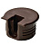 Полкодержатель-корпус стяжки RAFIX TAB, 22х24мм, пластмасса, коричневый, Hafele/100/1000