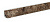 Плинтус LB-15, аламбра темная, L=3000мм, 13,4х13,4мм (6018)/15