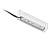 Клипса для стекл.полок t=10мм, 3 диода, 0,25W/12V, IP20, miniAMP, шнур 2м, 6000К, пластик, прозрачн.