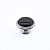 Ручка-кнопка, P77.07.00.CLG, d=35мм, металл/керамика, хром/черный глянцевый, Guisti