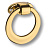 Ручка-кольцо, 4626 0060 GL-GL, 19,5х64х60мм, металл, глянцевое золото