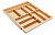Лоток деревянный с возможностью регулировки 600-1000 в ящики Axis/MB L-500, бук