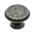 Ручка-кнопка, CENTO, d=27мм, металл, античное серебро/50/500
