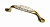 Ручка-скоба, UP-WP-PC, 96мм, металл/керамика, старое золото/белый с орнаментом/50