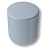 Ручка-кнопка, 8161-680 BLUE, d=25мм, металл, голубой матовый