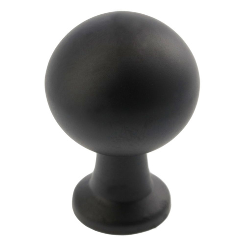 Ручка-кнопка, NORD, d=30мм, металл, черный матовый, GTV/50