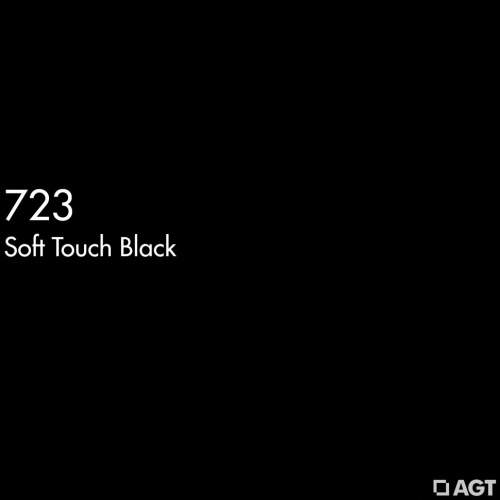 723, фасад, 18мм, черный матовый soft touch