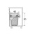 Система хранения белья Laundry-Carrier 60, 2х33л, 590х325х620мм, металл/пластик