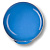 Ручка-кнопка, 626AZM1, d=29мм, пластик, голубой глянцевый, "Шар"