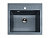 Мойка GranFest QUADRO 561, 560х500 мм, графит