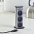 SFL BRICK, 3 розетки EURO+2 USB, d105х265мм, кабель 2м с вилкой, черный