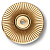 Подложка для мебельных ручек, M-9004-60, d=48мм, глянцевое золото
