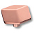 Ручка-кнопка, 4129001MP51, 29х40х45мм, металл, розовый 