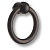 Ручка-кольцо, 4804-14, d=30мм, металл, черный