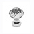 Ручка-кнопка с кристаллом, GZ-CRPB25-01, d=25мм, металл/закал. стекло, хром, GTV