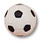 Ручка-кнопка, 328NE, 31х35мм, керамика, "Футбольный мяч"