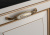 Ручка-скоба, M78Х0, 128мм, металл/керамика, античная бронза/белый с орнаментом