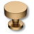 Ручка-кнопка, 30-Champagne Gold, d=30мм, металл, матовая латунь