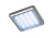Светильник светодиодный Sunny SQ HE, 12V, 1,25W, квадратный, холодный свет, серый металлик