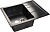 Мойка GranFest QUADRO 650L с крылом, 650х500 мм, черный