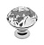 Ручка-кнопка с кристаллом, GZ-CRPB40-01, d=40мм, металл/закал.стекло, хром, GTV